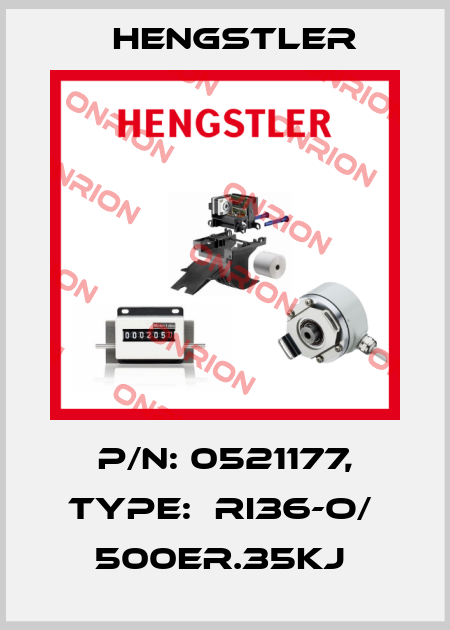 P/N: 0521177, Type:  RI36-O/  500ER.35KJ  Hengstler