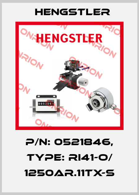 p/n: 0521846, Type: RI41-O/ 1250AR.11TX-S Hengstler