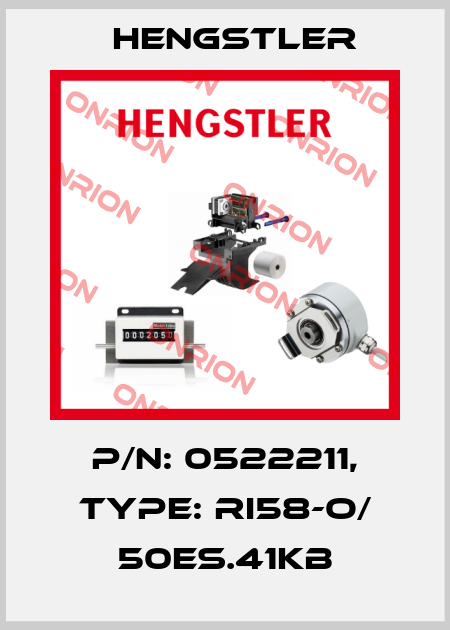 p/n: 0522211, Type: RI58-O/ 50ES.41KB Hengstler