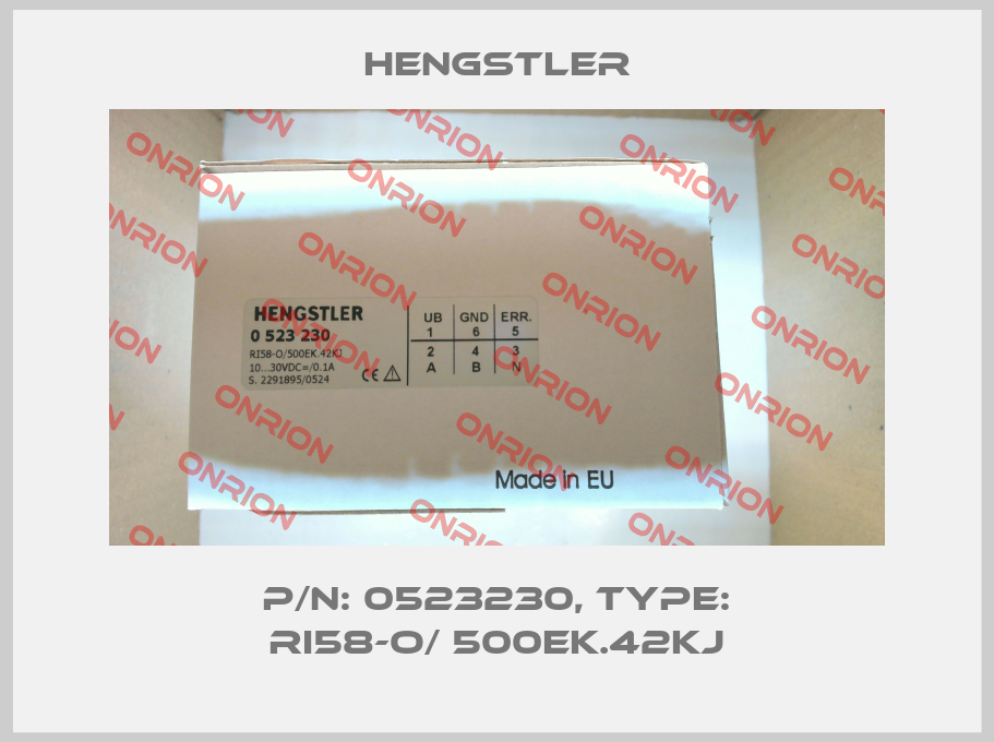 p/n: 0523230, Type: RI58-O/ 500EK.42KJ Hengstler