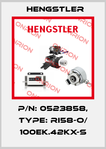 p/n: 0523858, Type: RI58-O/ 100EK.42KX-S Hengstler