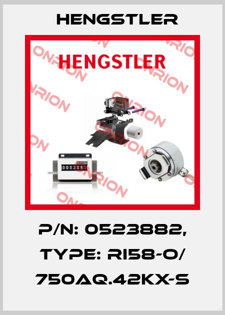 p/n: 0523882, Type: RI58-O/ 750AQ.42KX-S Hengstler