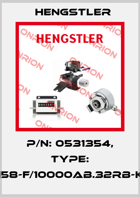 p/n: 0531354, Type: RI58-F/10000AB.32RB-K0 Hengstler