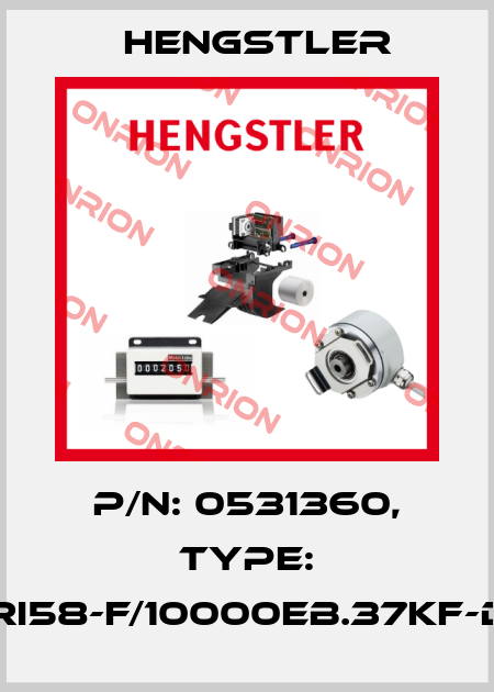 p/n: 0531360, Type: RI58-F/10000EB.37KF-D Hengstler