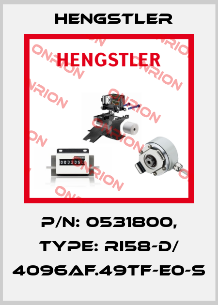 p/n: 0531800, Type: RI58-D/ 4096AF.49TF-E0-S Hengstler