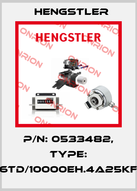 p/n: 0533482, Type: RI76TD/10000EH.4A25KF-F0 Hengstler