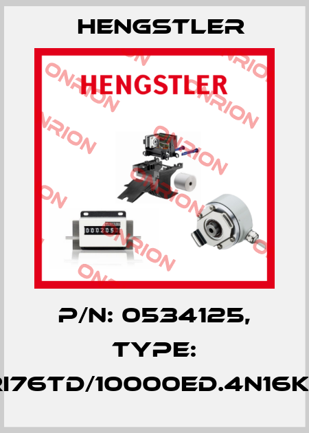 p/n: 0534125, Type: RI76TD/10000ED.4N16KF Hengstler