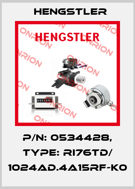 p/n: 0534428, Type: RI76TD/ 1024AD.4A15RF-K0 Hengstler
