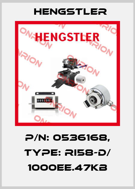 p/n: 0536168, Type: RI58-D/ 1000EE.47KB Hengstler