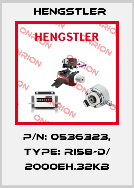 p/n: 0536323, Type: RI58-D/ 2000EH.32KB Hengstler