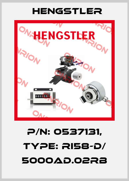 p/n: 0537131, Type: RI58-D/ 5000AD.02RB Hengstler