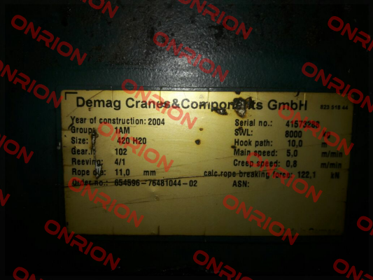 ROPE FOR:41573288  Demag