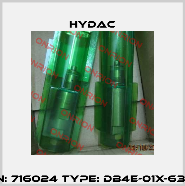P/N: 716024 Type: DB4E-01X-630P Hydac