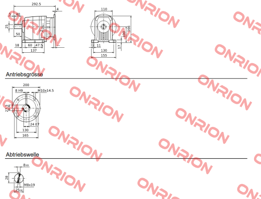 C222P 2.7 P90 B3 - B1410008 Bonfiglioli