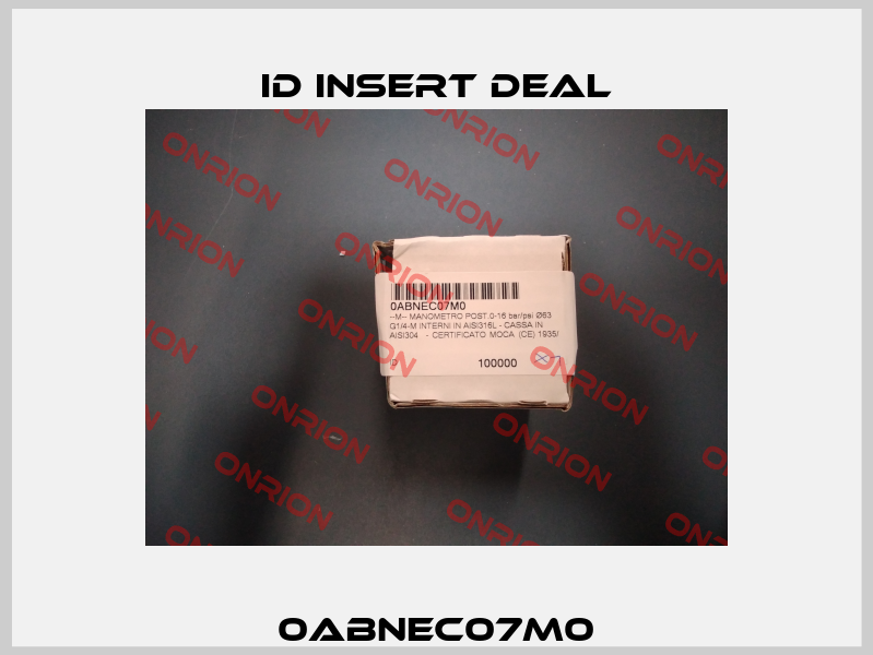 0ABNEC07M0 ID Insert Deal
