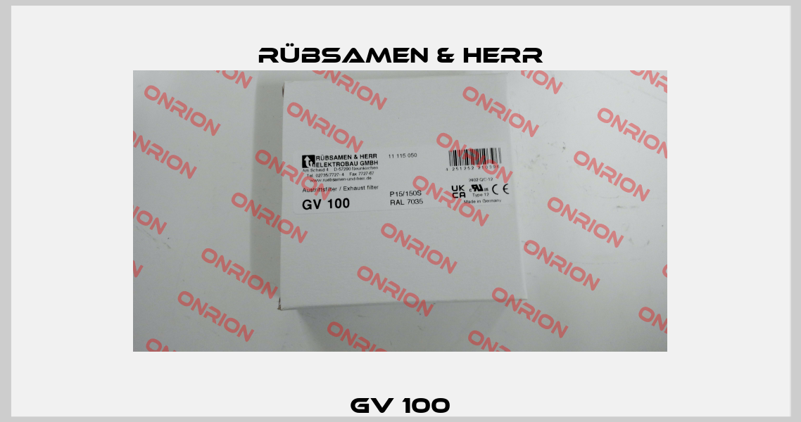 GV 100 Rübsamen & Herr