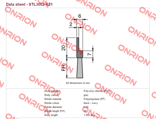 STL3002-K21  Mink Bürsten