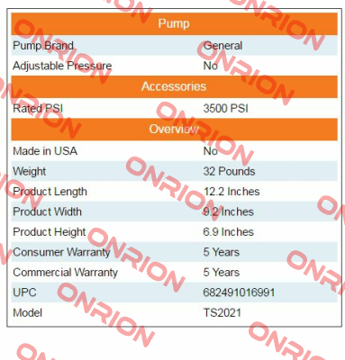 TS2021 General Pump