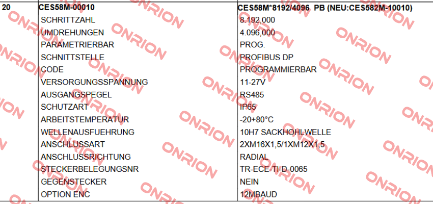 CES58M-00010 TR Electronic