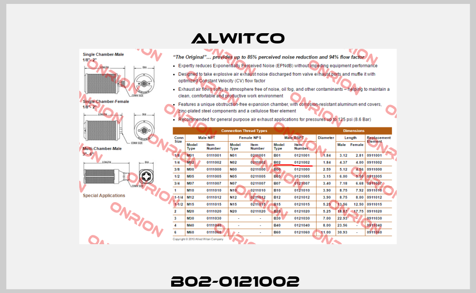 B02-0121002  Alwitco