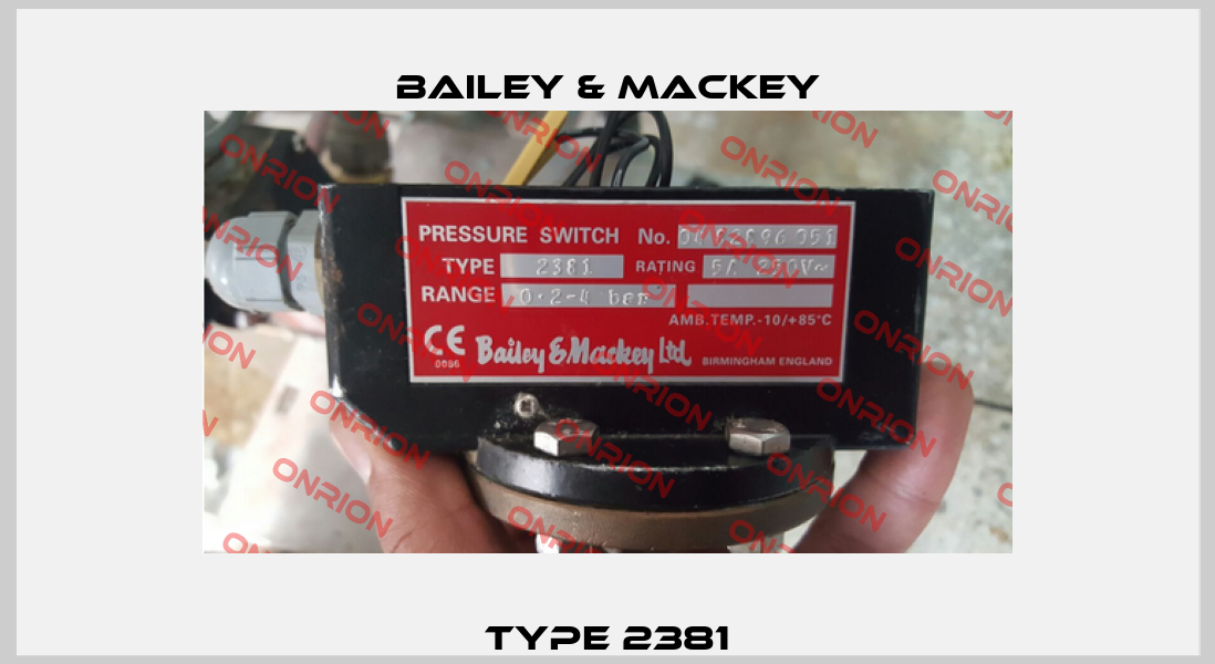 Type 2381 Bailey & Mackey