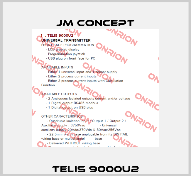 TELIS 9000U2 JM Concept