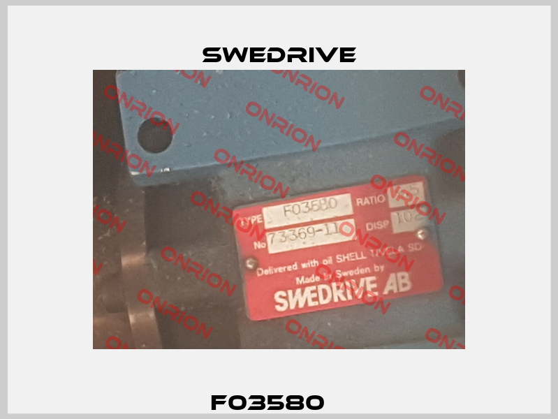 F03580	  Swedrive