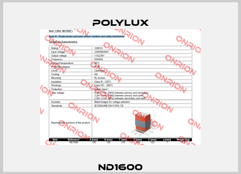 ND1600 Polylux