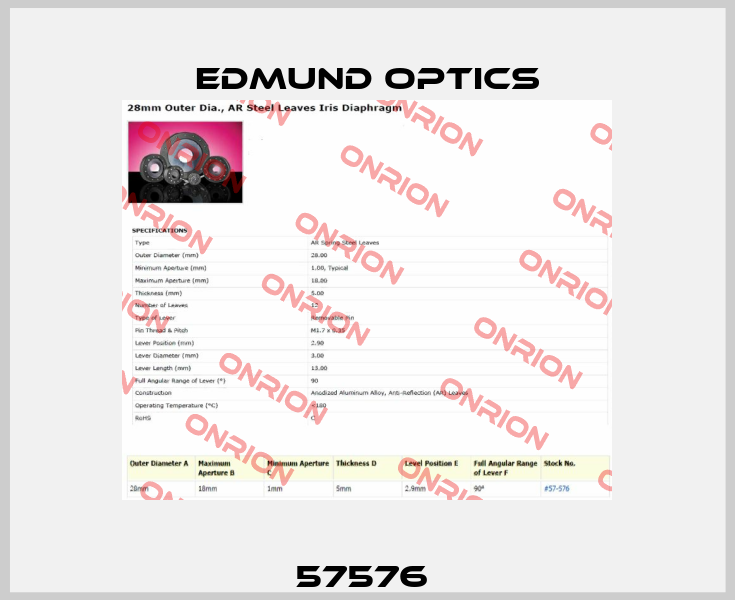 57576  Edmund Optics