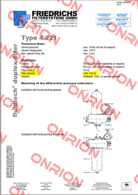 DF 4.221-B32.025.L2-P.H.N-5.02-2,0-f2.2,0  Fluidtech