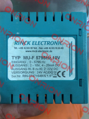 MU-F-INI  Rinck Electronic
