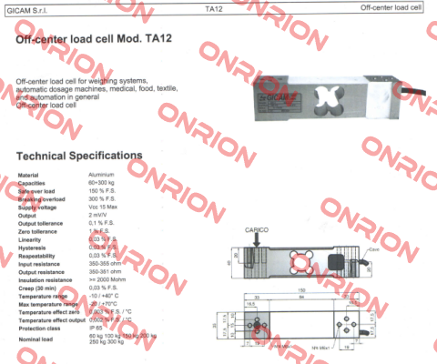 C-TA12-0100K-1 /Model TA12 Gicam