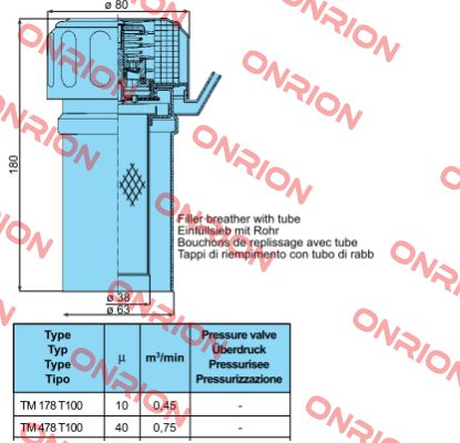 TM 478 T100  Sofima Filtri