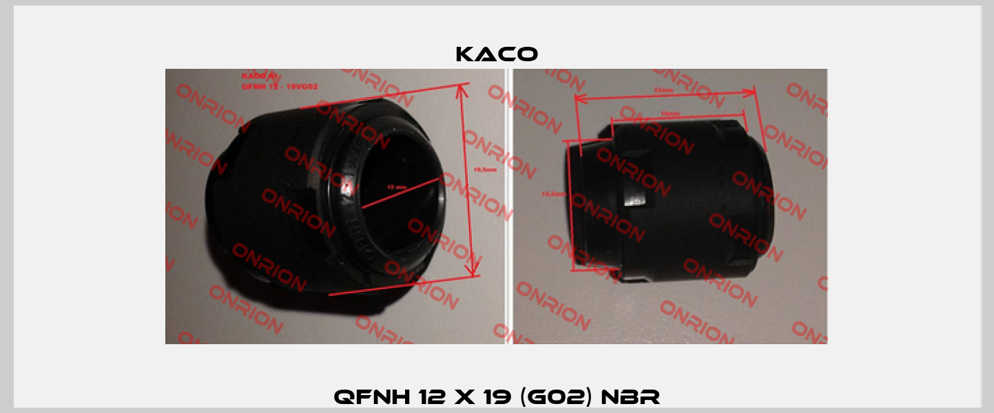 QFNH 12 x 19 (G02) NBR Kaco