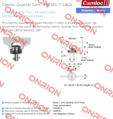 991S05-7-1AGV Camloc