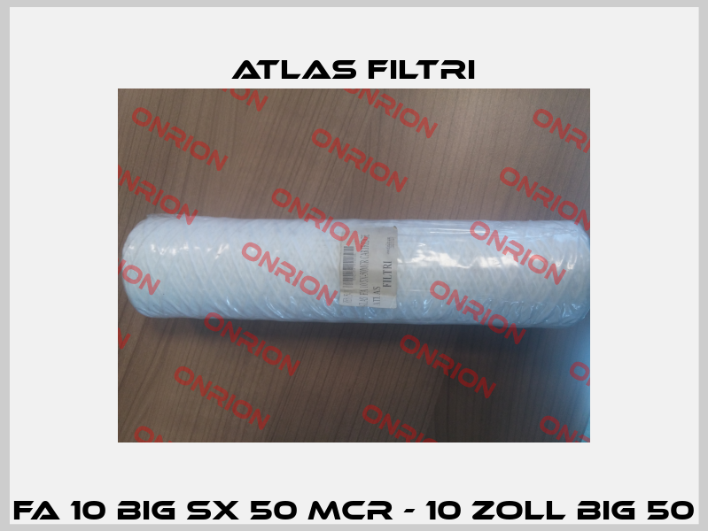 FA 10 BIG SX 50 MCR - 10 ZOLL BIG 50 Atlas Filtri