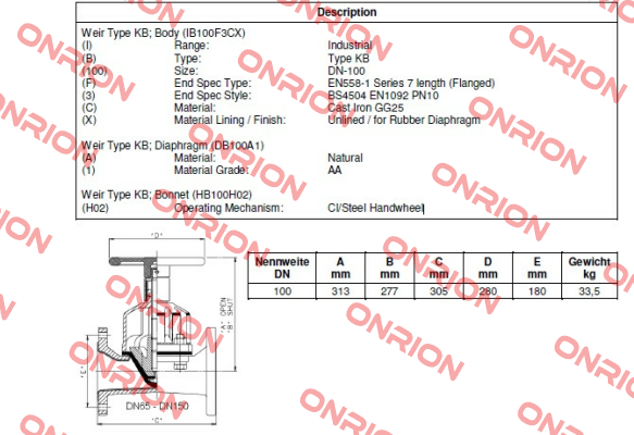 IB100F3CXA1H02 Saunders