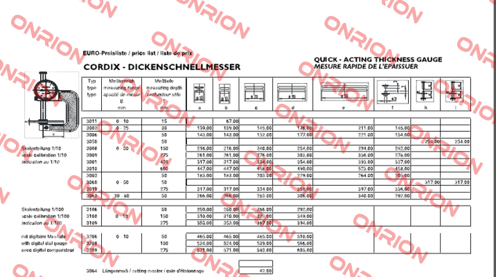 T100461 3003  c  CORDIX