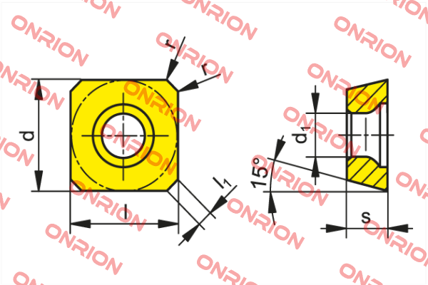 51 006 020 / 11882514  Type SDHT 1204AESN-R CTCP230 Ceratizit