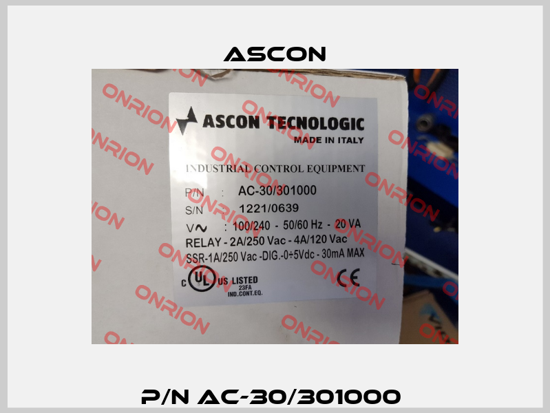 P/N AC-30/301000  Ascon