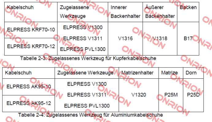 p/n: 5335-201300, Type: P25D Elpress