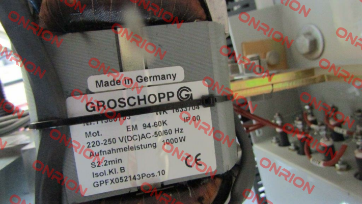 EM 94-60K IP 00 220-250 V(DC)AC-50/60 HZ S2:2min OEM  Groschopp