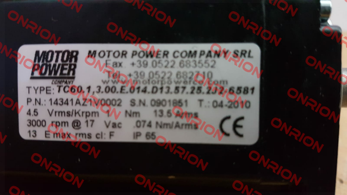 2J2-6581 Motor Power