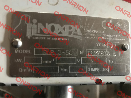 SLR 3-50  D7032-01 Inoxpa