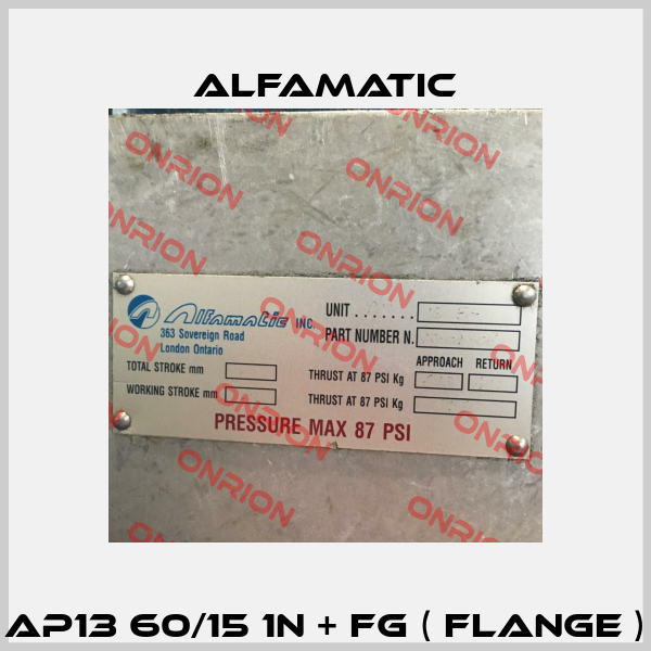 AP13 60/15 1N + FG ( Flange ) Alfamatic