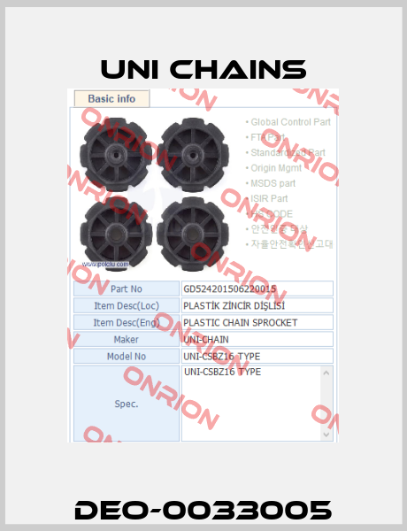 DEO-0033005 Uni Chains