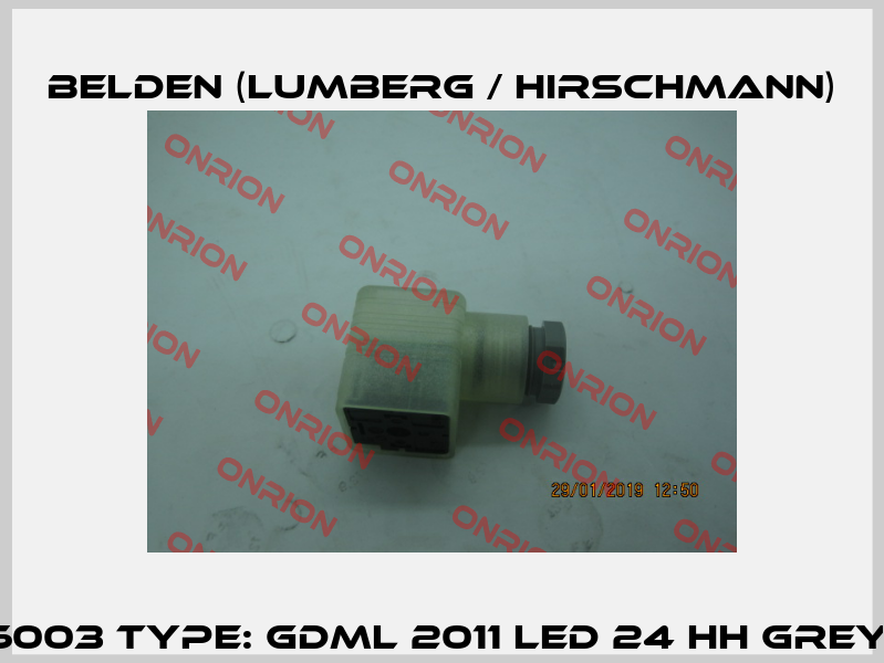 P/N: 932336003 Type: GDML 2011 LED 24 HH grey (pack x50) Belden (Lumberg / Hirschmann)