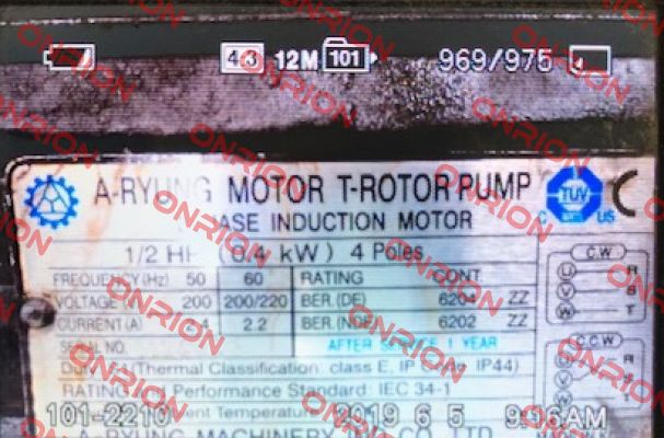 Motor for AMTP-400V-206HA(VB) A-Ryung