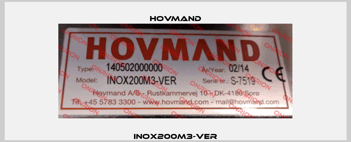 INOX200M3-VER HOVMAND