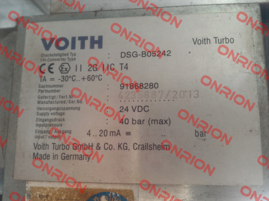 DSG-B05242 Voith